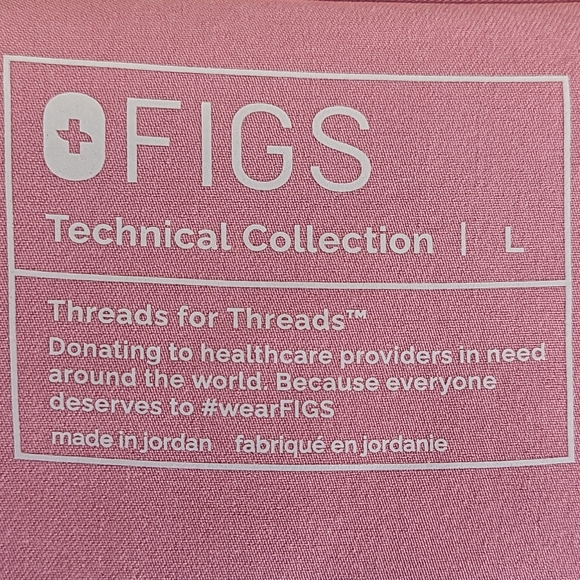 Figs Rafaela Oversized Sleeveless Scrub Top in Chalk Pink size Large - Picture 5 of 7